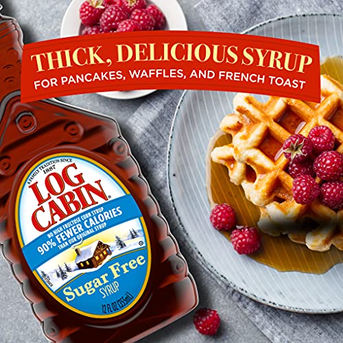 Log Cabin Sugar Free Syrup, 12 FL OZ (Pack of 1)