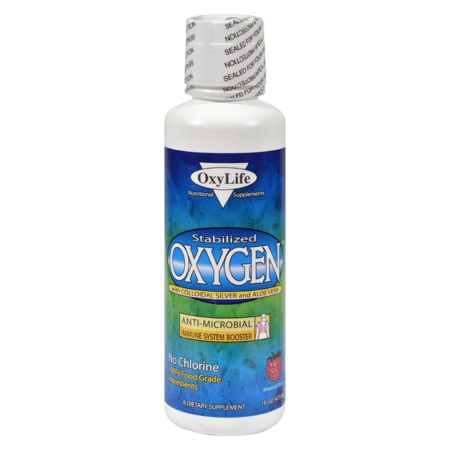 Oxylife Oxygen with Silver & Aloe, Mountain Berry 16oz