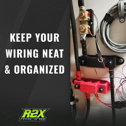 4 Post Power Distribution Block Bus Bar with Cover - Made in the USA - 250 Amp Rating - Marine, Automotive, and Solar Wiring - Set of 2 (5/16")