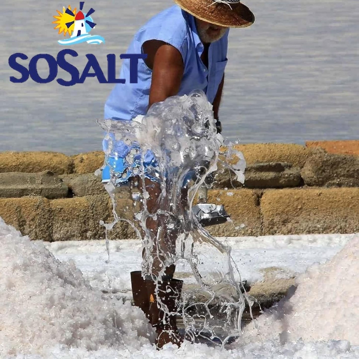 SoSalt, Fine Natural Sea Salt, Sicilian, 27.56 lb (12.5 kg)