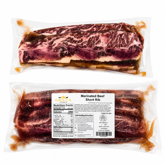 Premium Center-Cut LA Galbi (Marinated Beef Short Rib)(2lbs)