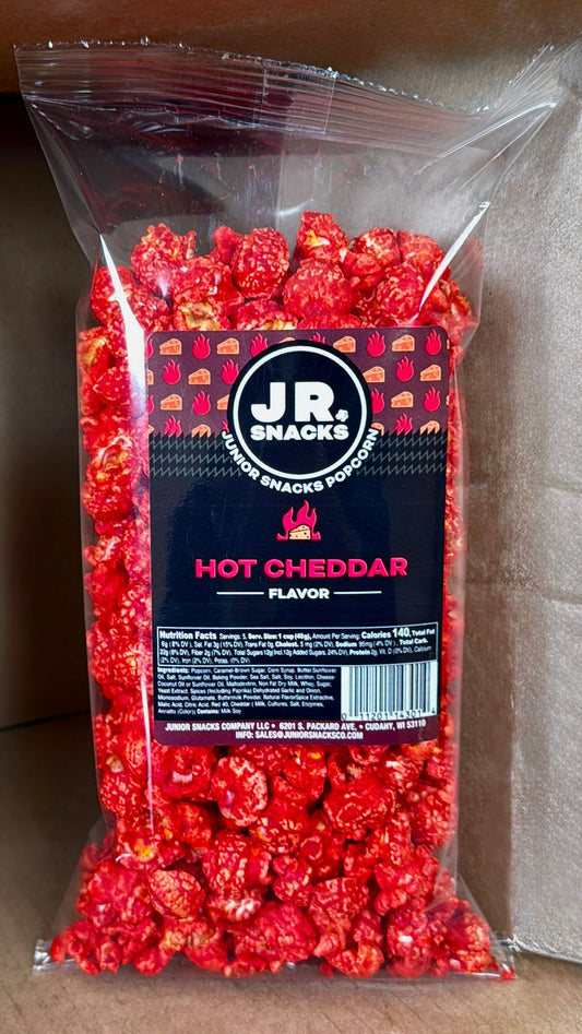 Junior Snacks Co. Hot Cheddar Popcorn