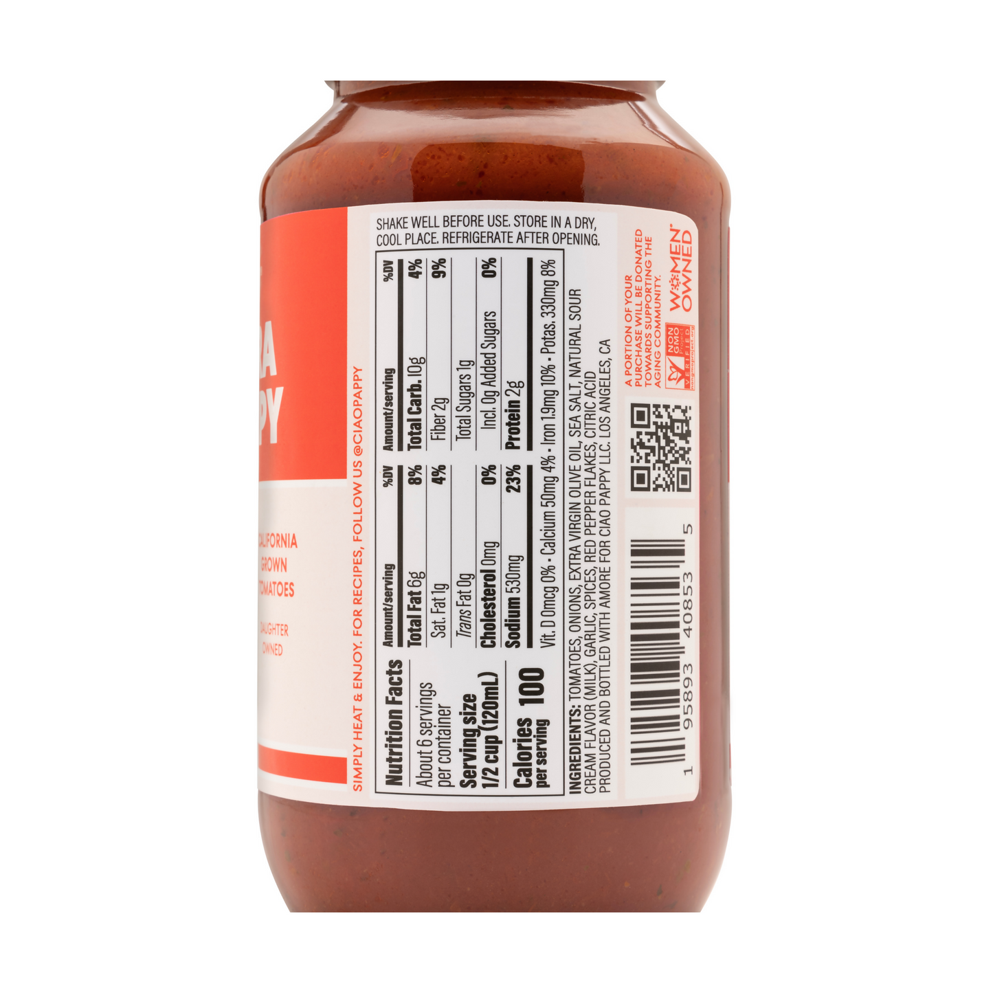 Ciao Pappy Marinara alla Pappy bottle - 12 bottles case