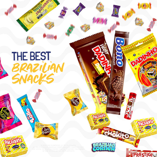 TikTok Viral Brazilian Candy Variety Box - 40 Authentic Treats & Chocolates