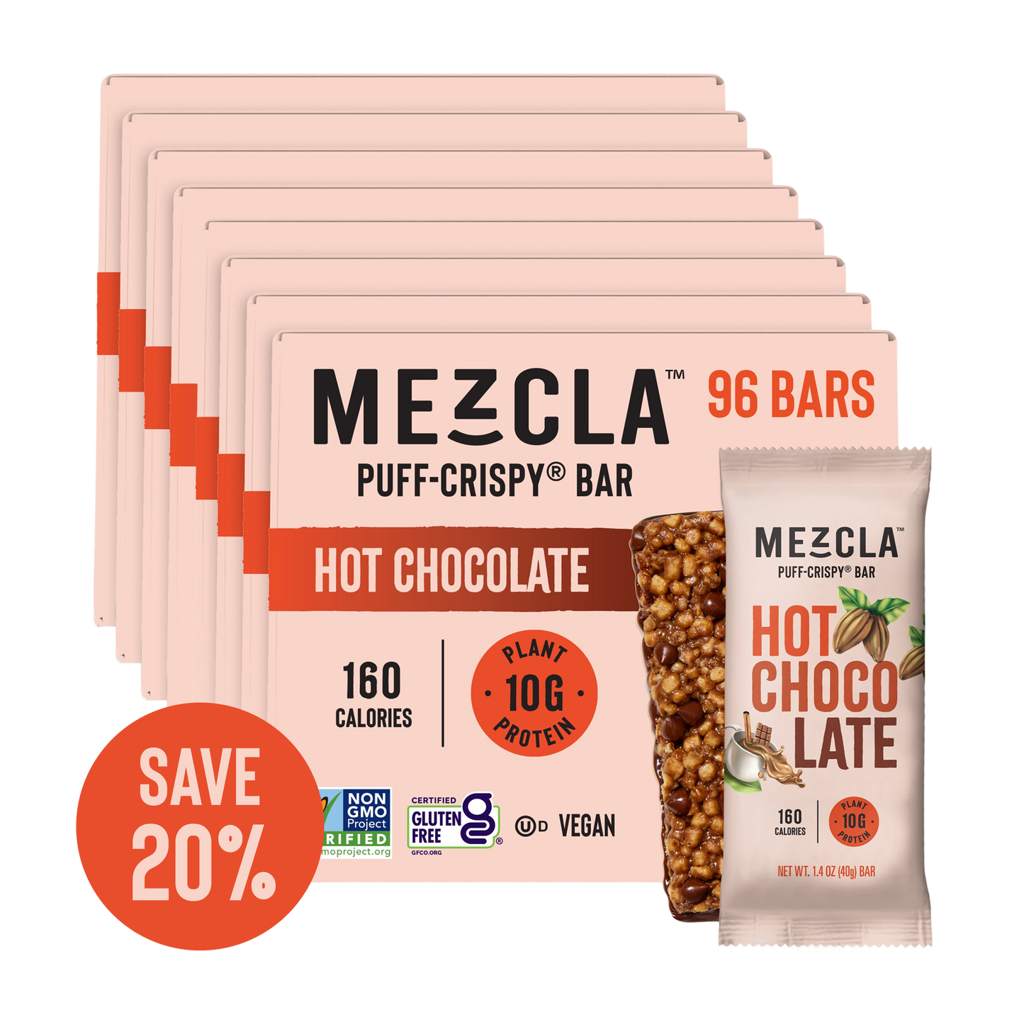 Mezcla Hot Chocolate Bars - 12 bars x 1.4 oz case