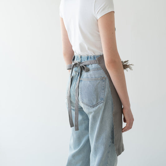 Linen Tales Ash Linen Daily Apron