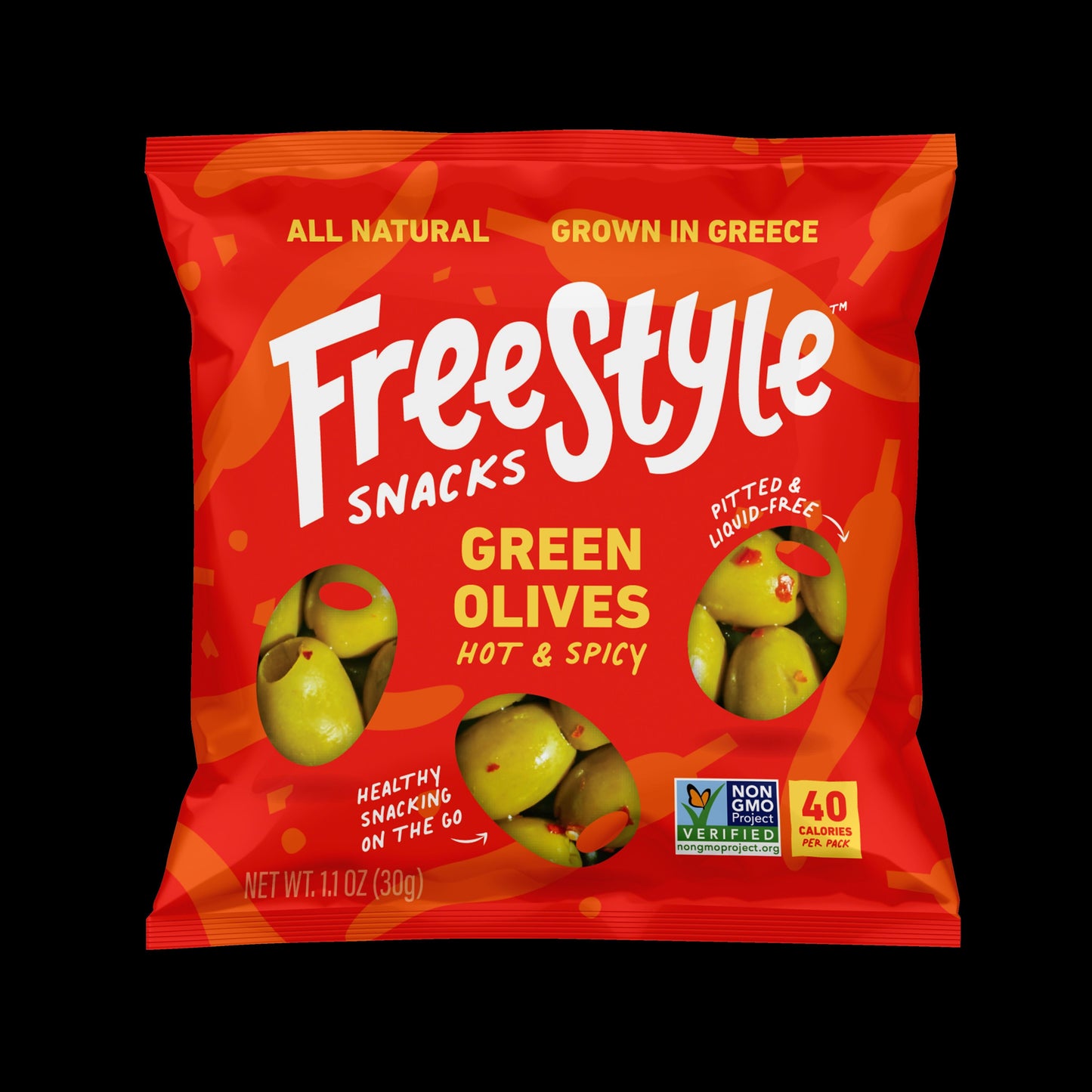 Freestyle Snacks Hot & Spicy - 120 bags x 1.1oz