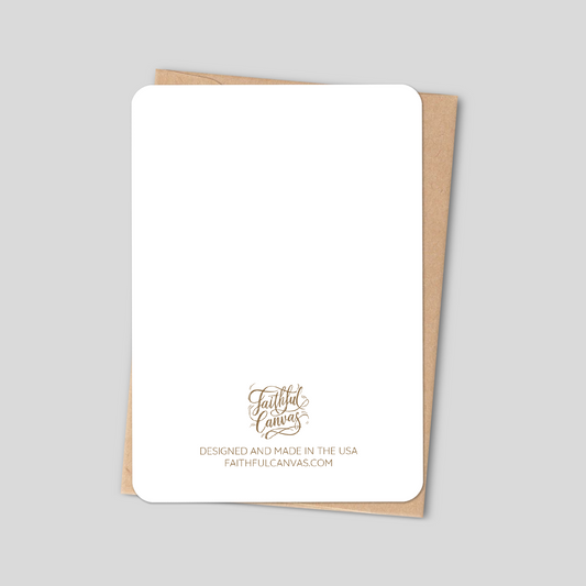 Faith Over Fear – Inspirational Christian Greeting Card