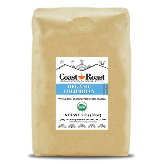 Organic Colombian Whole Bean Coffee Single Origin