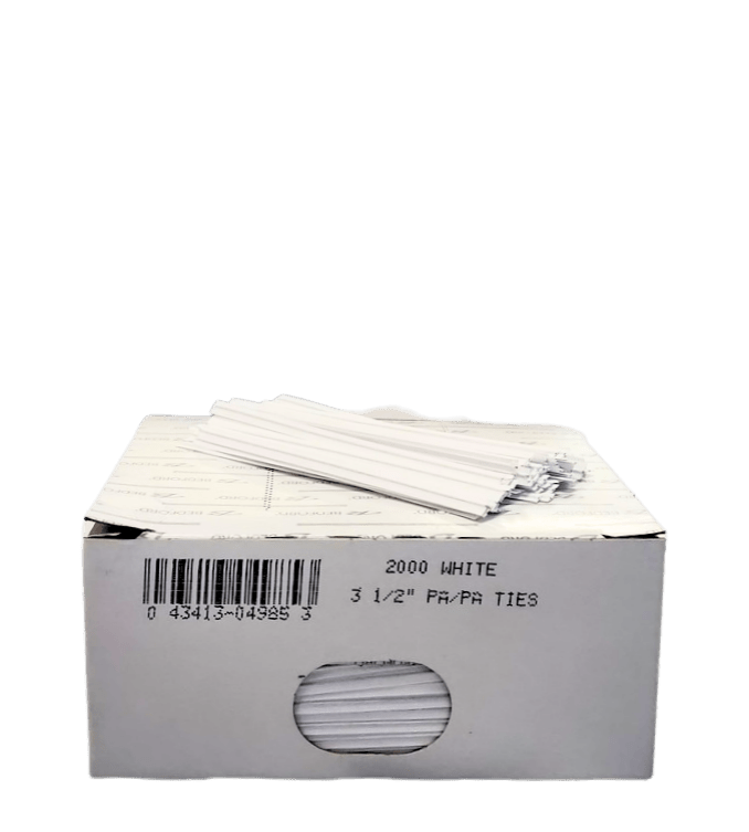 Bag Ties, Paper, 3.5", 2000 Count