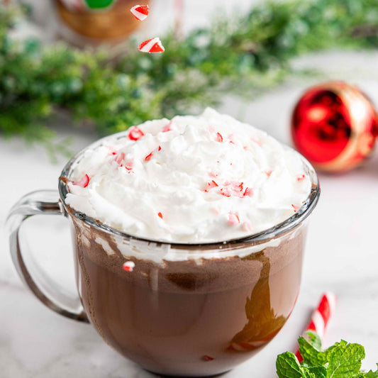 Instant Dairy Free Peppermint Hot Cocoa Mix | 20 Pack Single Serving | Gluten Free, Vegan and Organic