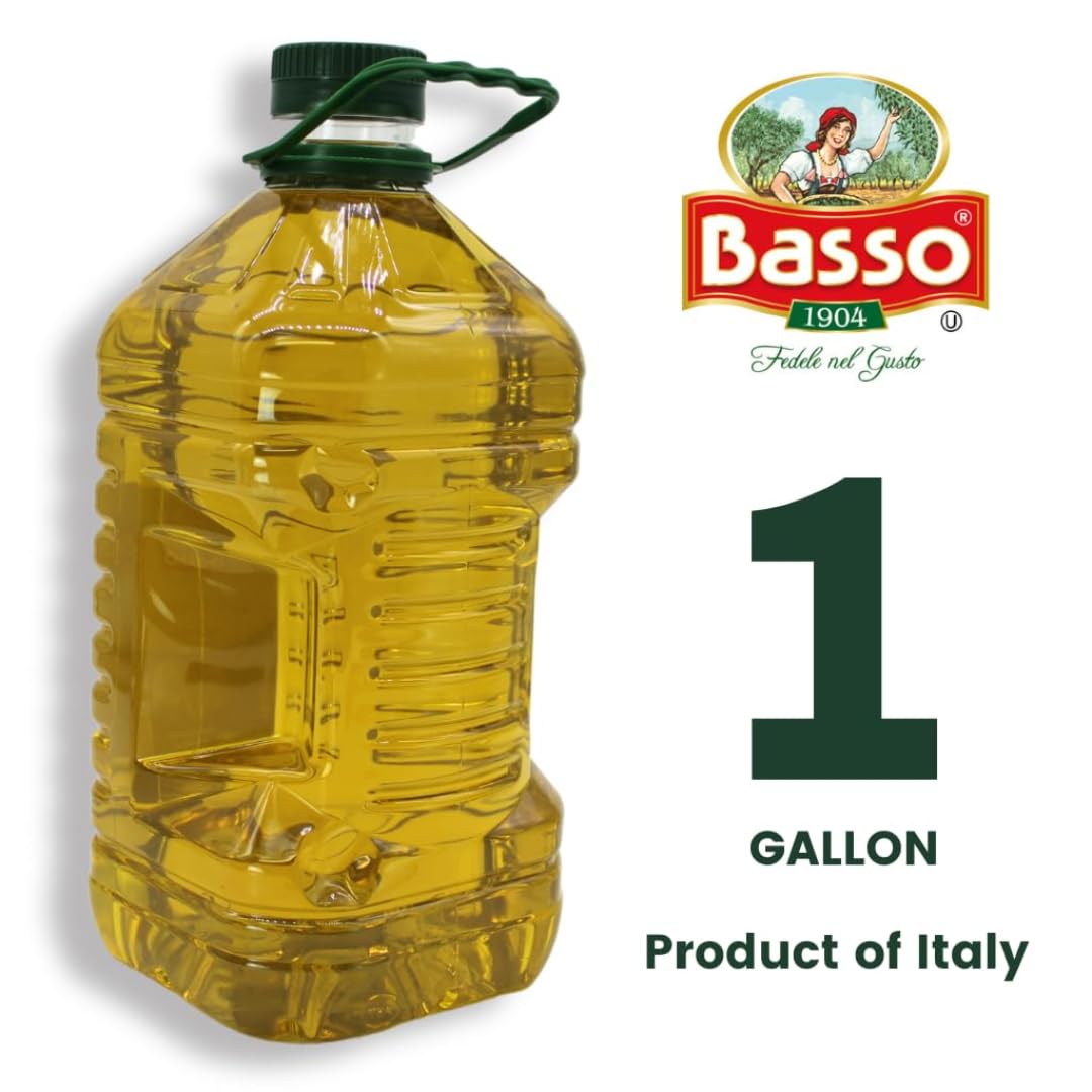 Basso 1904 Black Truffle Infused Extra Virgin Olive Oil – Foodservice Size – 1 Gallon (3.785 L)