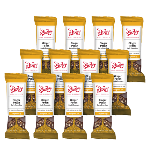 Gingered Up® - Dark Chocolate + Crystalized Ginger & Pecan (Vegan)