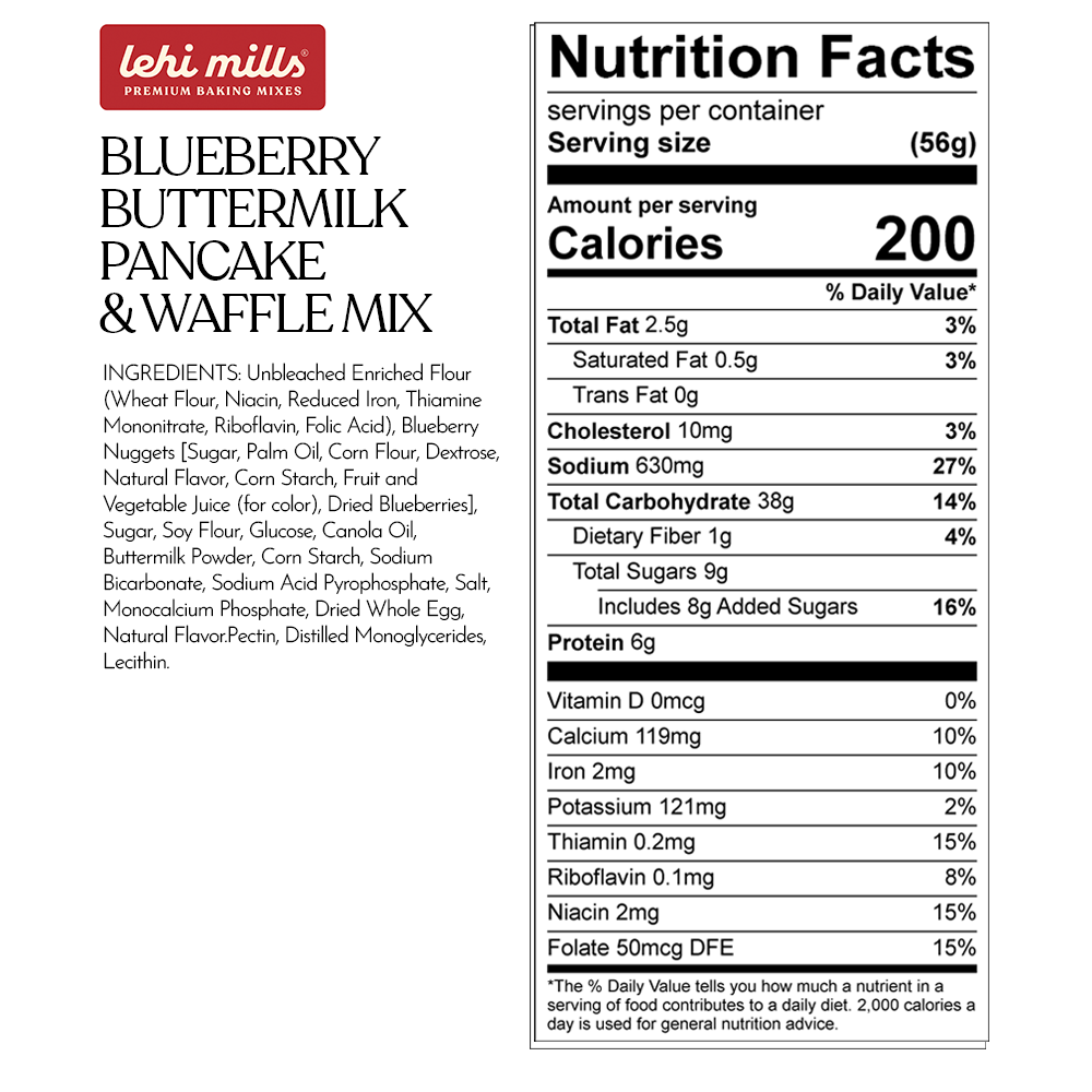 Blueberry Buttermilk Pancake & Waffle Mix