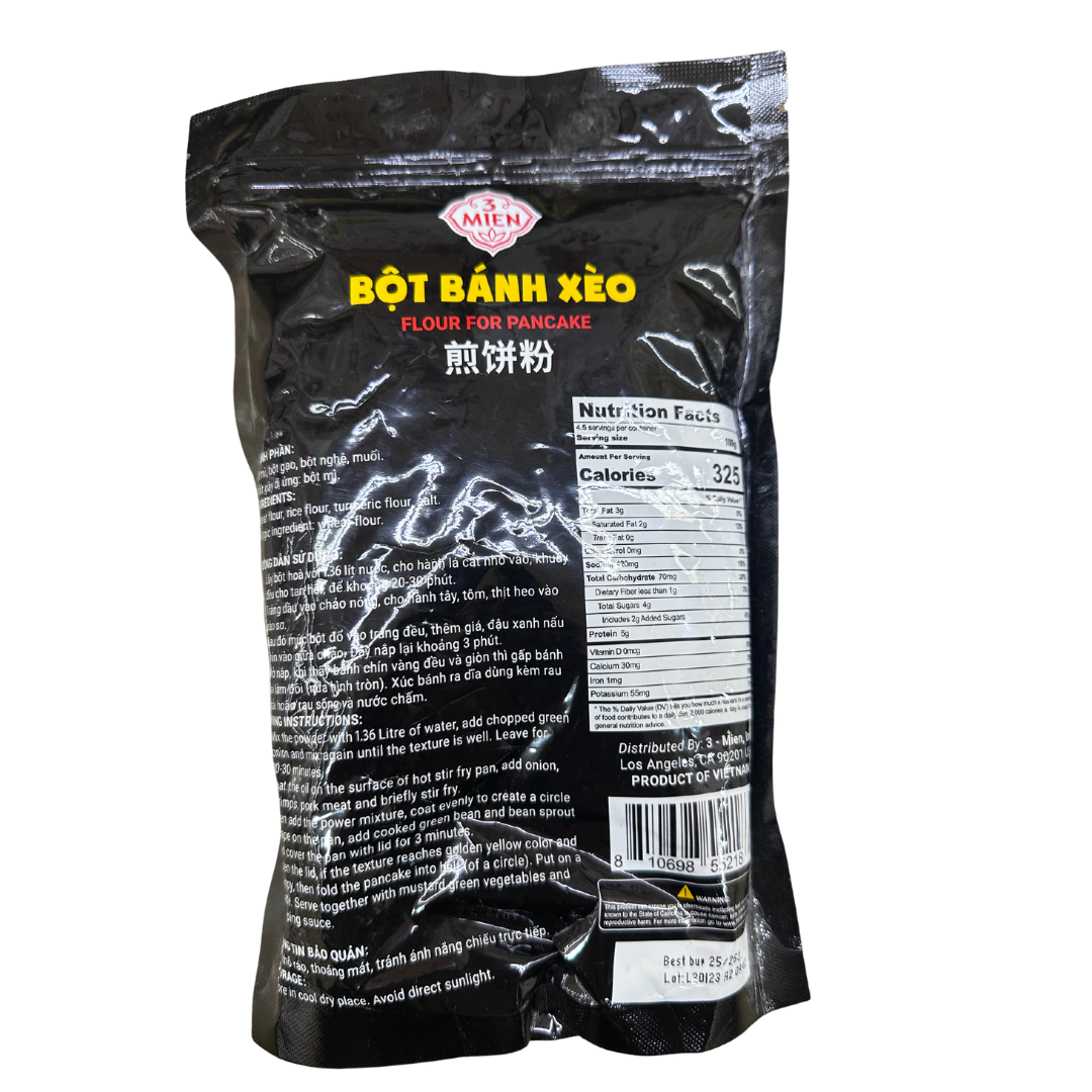 3 Mien Vietnamese Pancake Flour ( Bột Bánh Xèo ) - 16oz