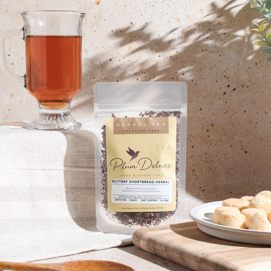 Plum Deluxe Tea Buttery Shortbread Herbal Tea