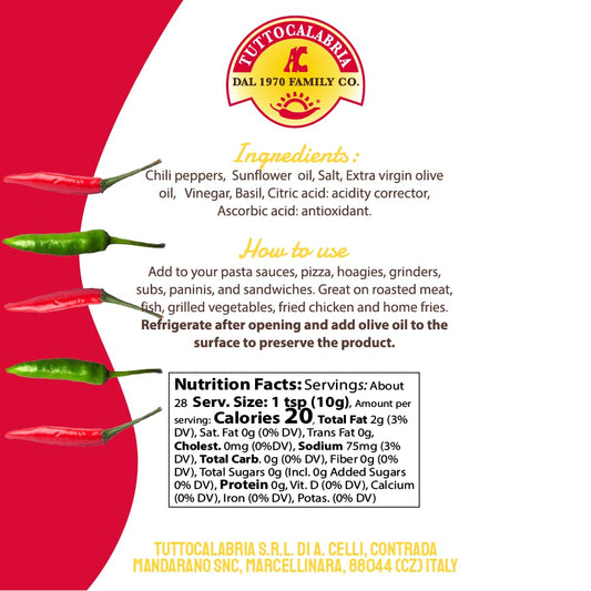 TuttoCalabria Calabrian hot Chili Pepper Pate – 8 oz (227g)