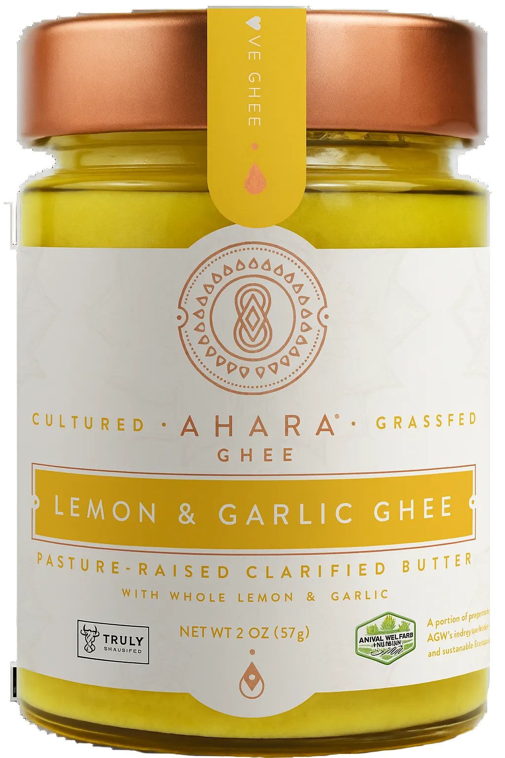 Grass-Fed Lemon & Garlic Ghee | Ahara Rasa