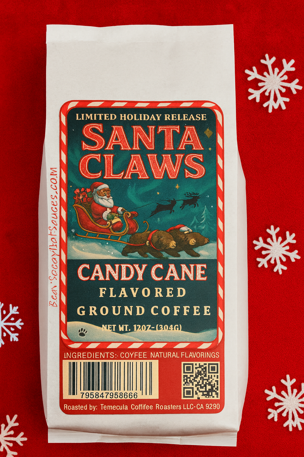 Santa Claws-Candy Cane Coffee