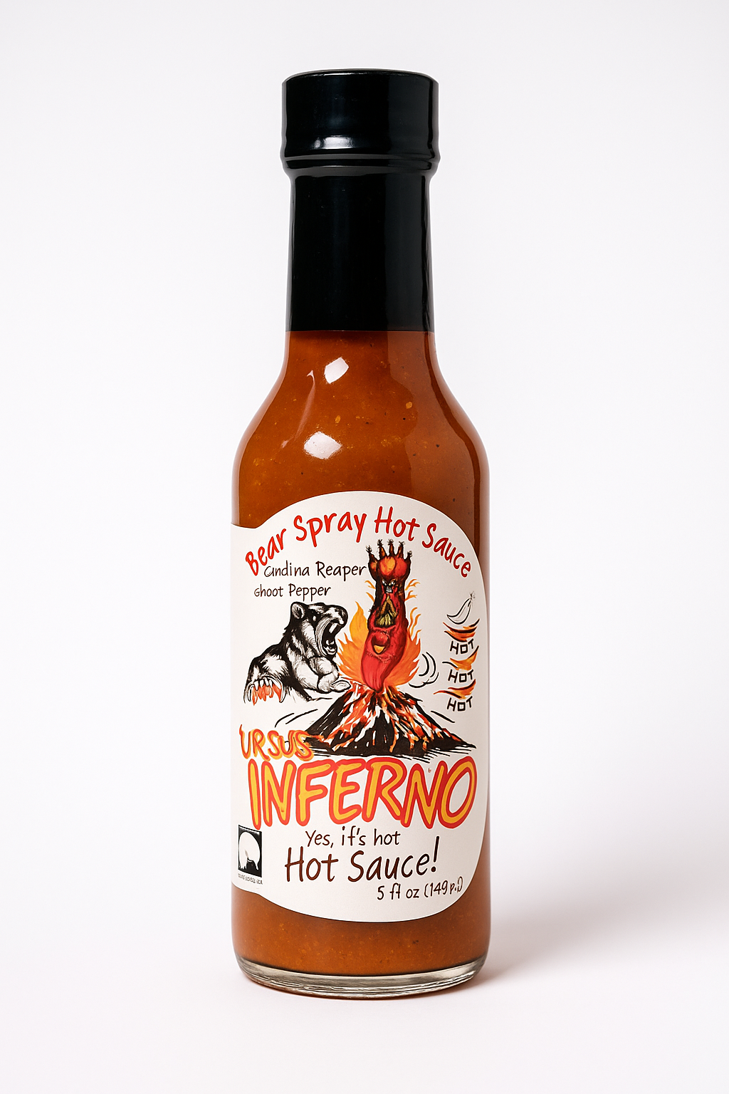 Ursus Inferno Hot Sauce – Carolina Reaper & Ghost Pepper
