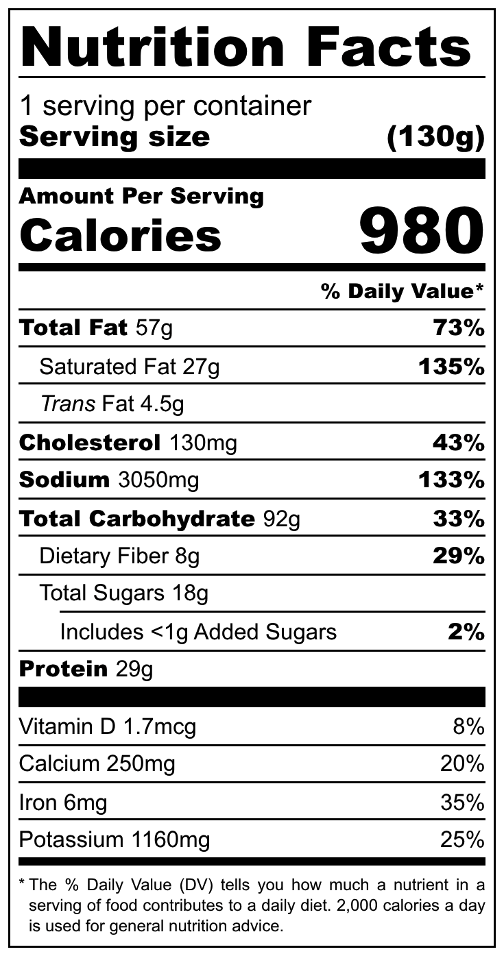 FOUNDATION Outdoors Chicken Pot Pie Meal