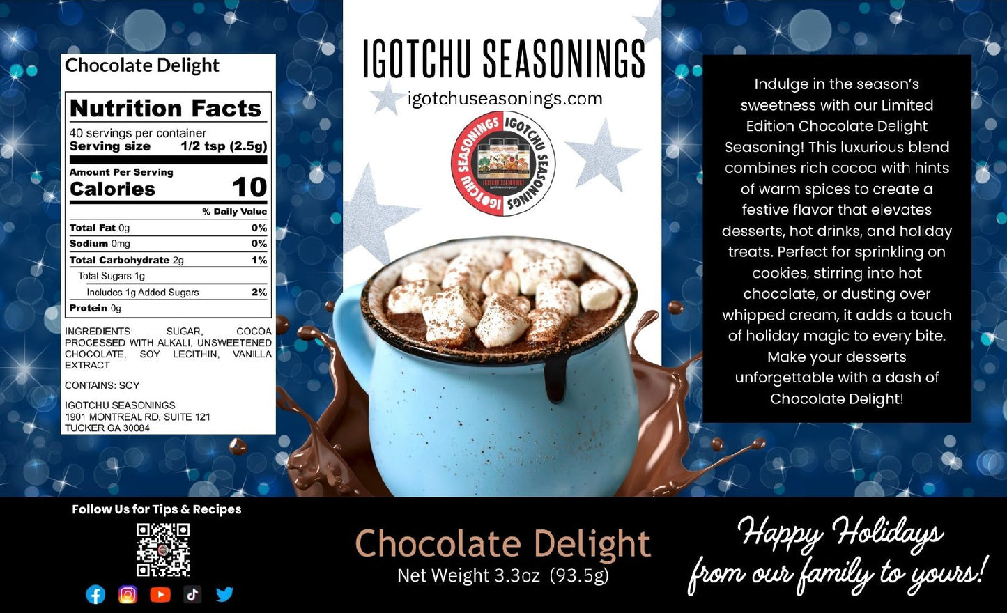 Chocolate Delight 5.5 oz Holiday Limited Edition