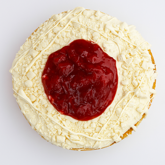 Andy Anand Sugar Free White Chocolate Cake, Topped with Strawberry (2.5 lbs) Enjoy the amazing taste of a classic Cake without the sugar! Perfect for guilt-free celebrations