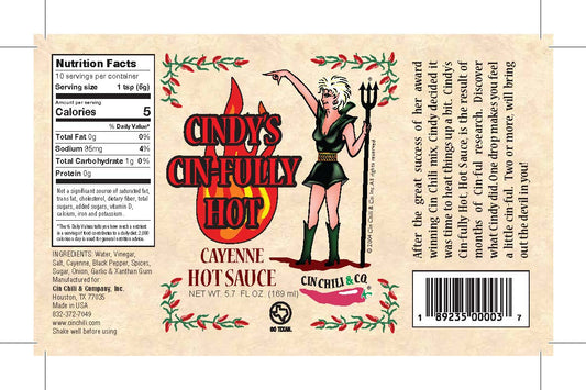 Cindy's Cin-fully Hot Cayenne Hot Sauce