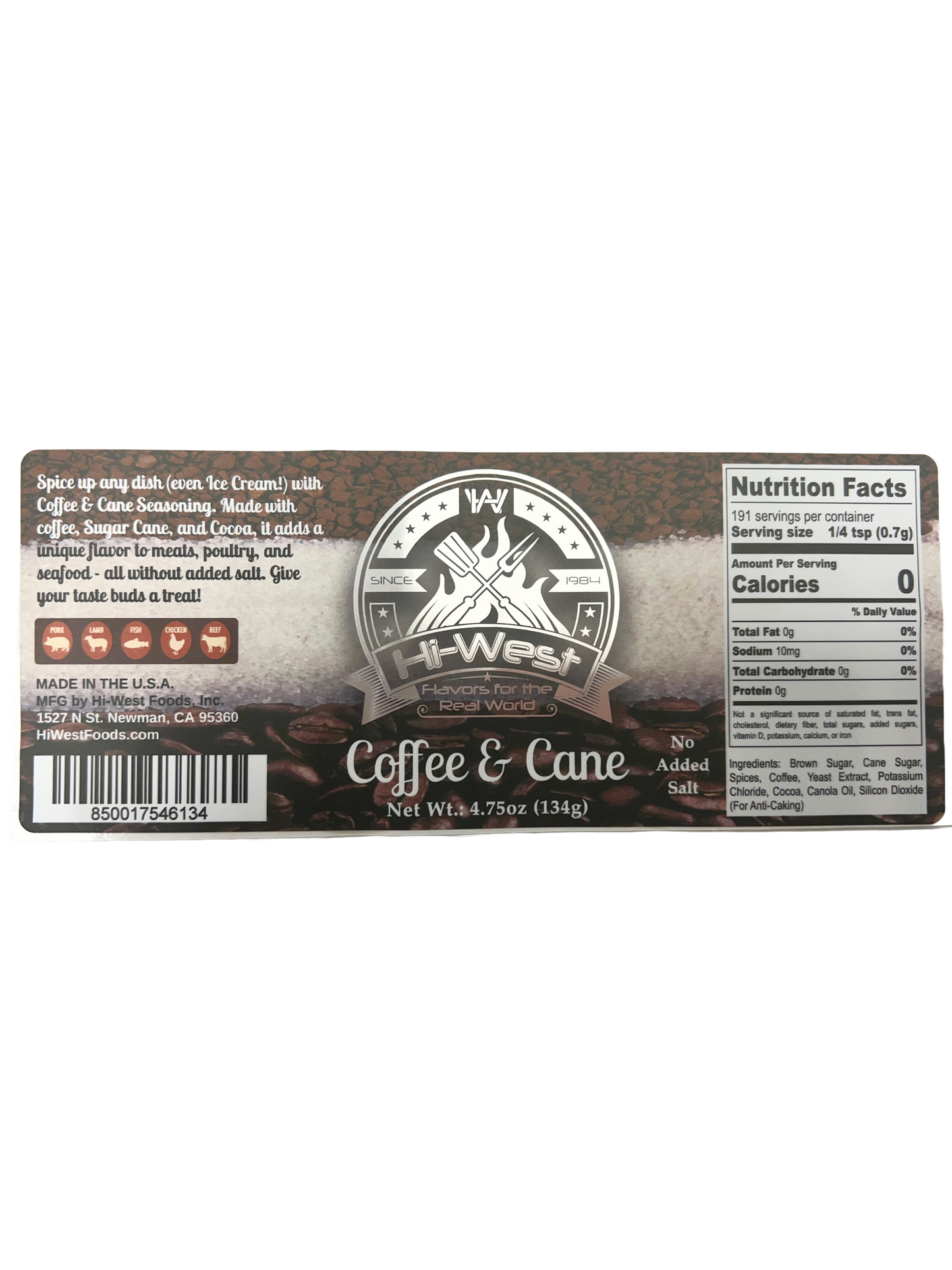 Coffee & Cane Seasoning