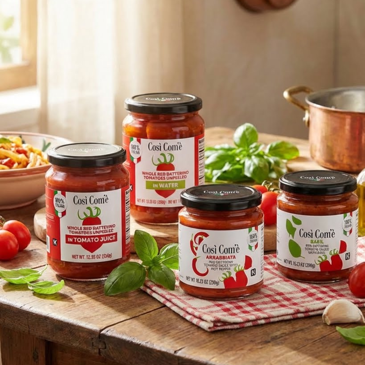 Così Com’è Datterino Red Tomatoes – Unpeeled in Water, 12.3 oz