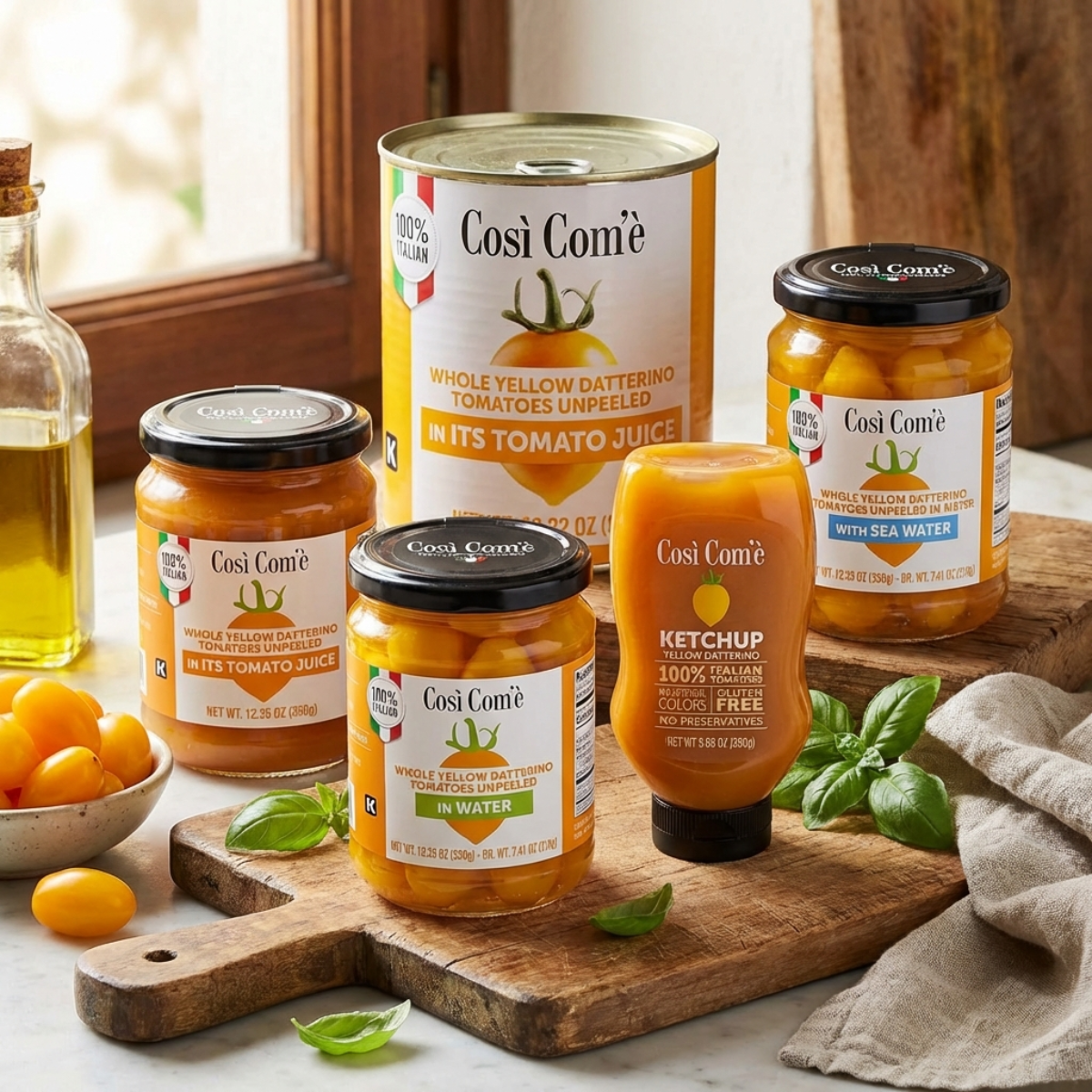 Così Com’è, Italian Yellow Tomato Ketchup – 9.88 oz (280 g)