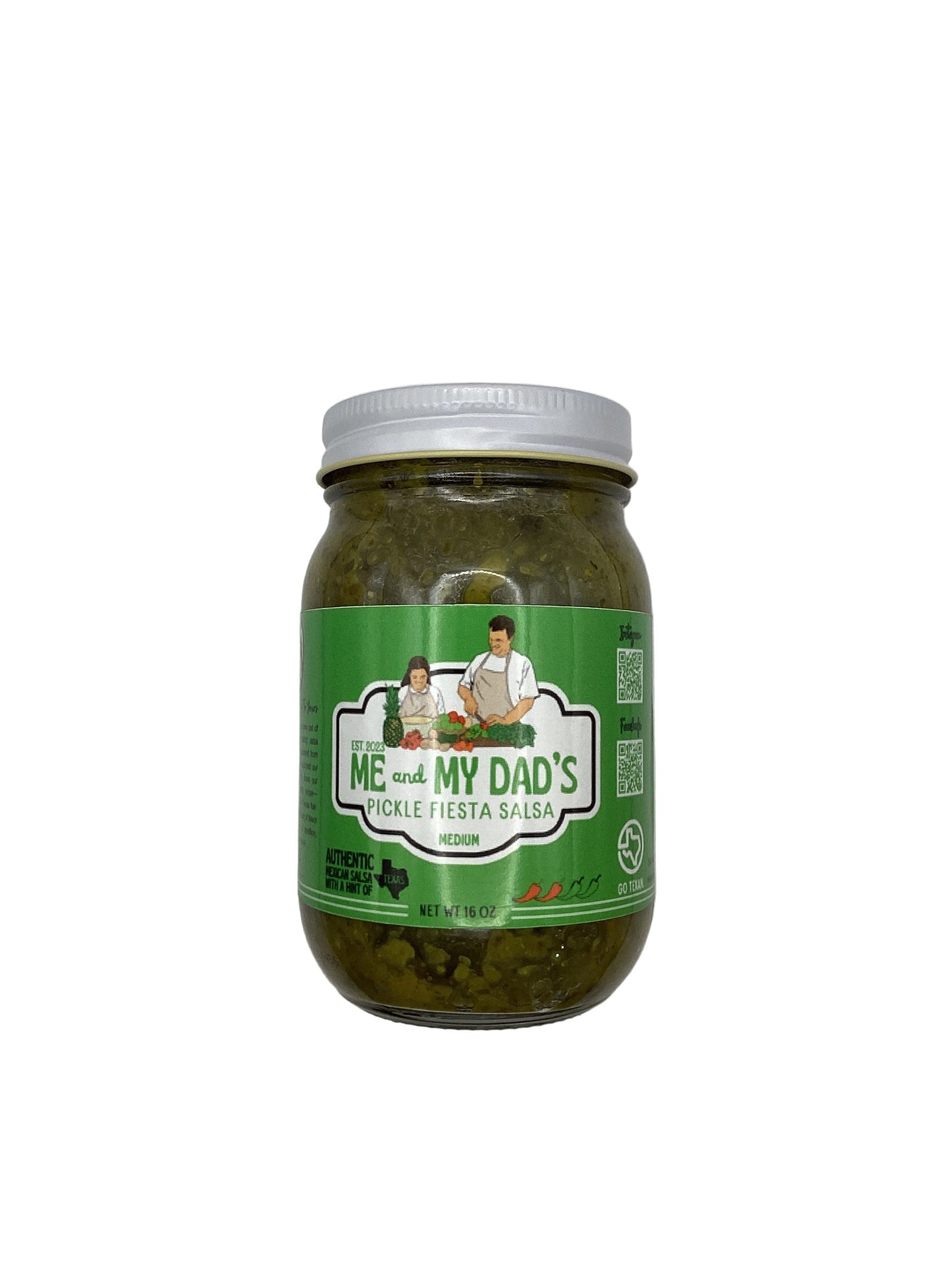 Me and My Dad’s Medium Pickle Fiesta Salsa 16oz