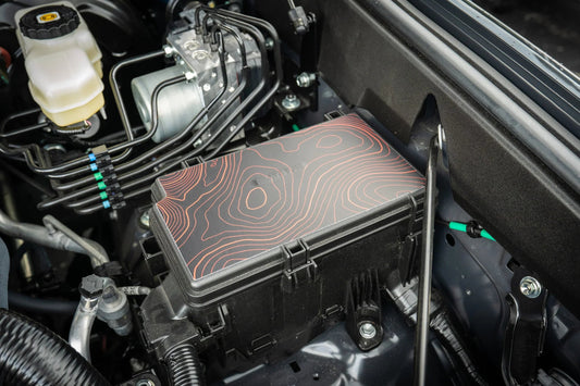 Driver Side Fuse Box Topographic Overlay - 2024+ Land Cruiser / 2025+ 4Runner