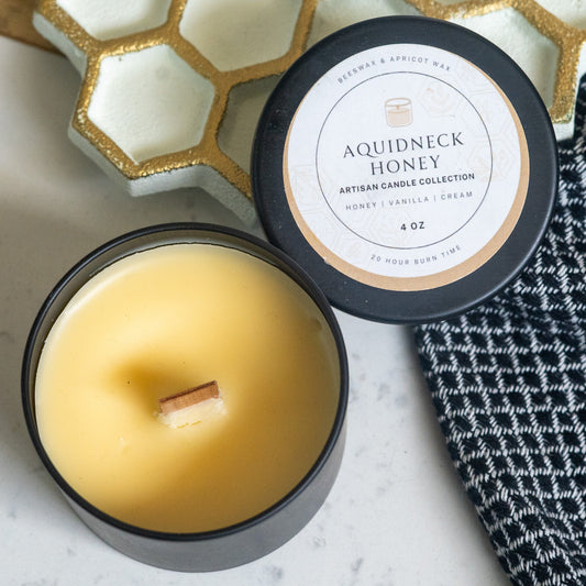 Honey & Vanilla Beeswax Candle