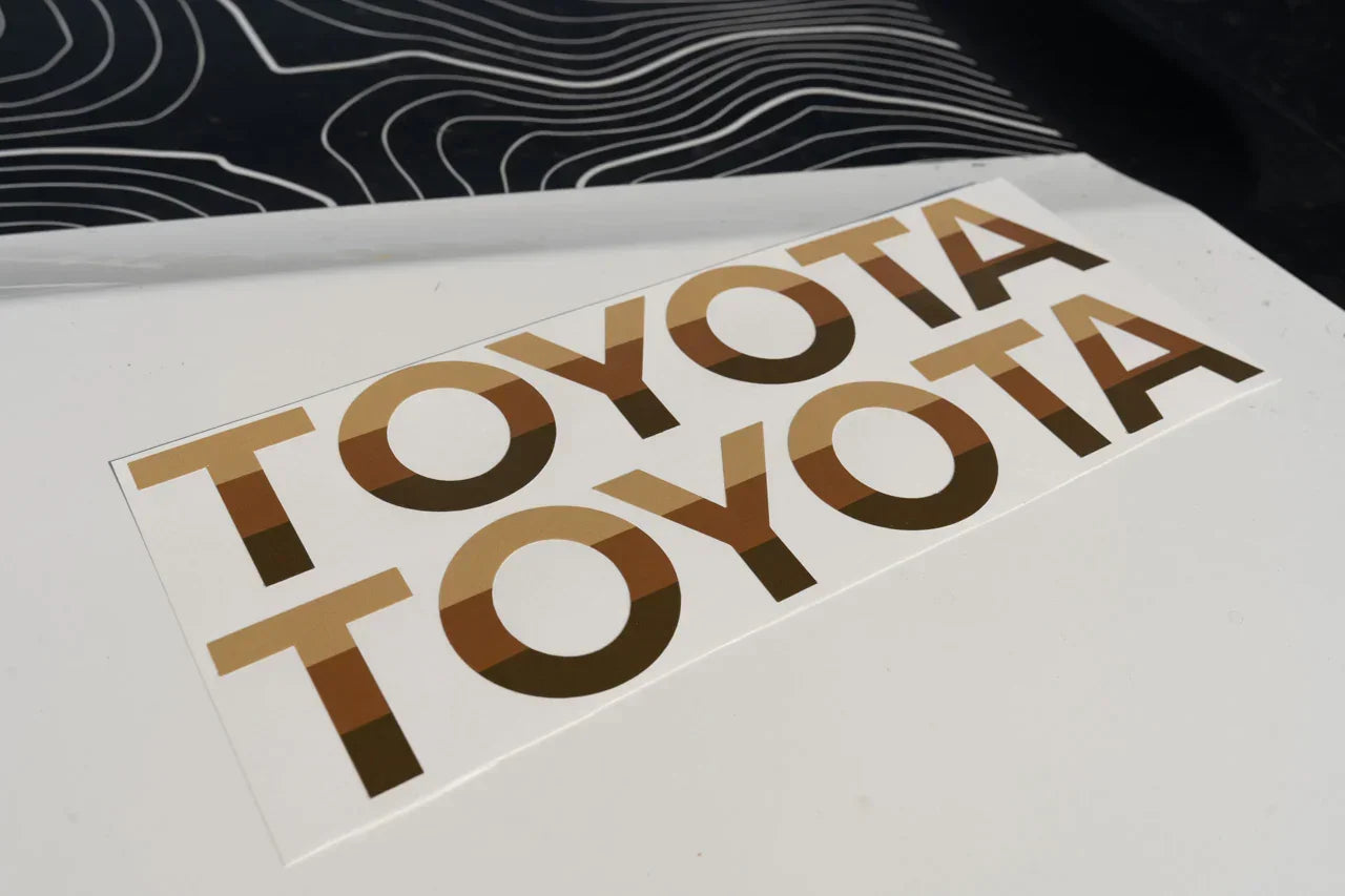 TOYOTA Simple Front Grille Emblem Overlays - 2024+ Land Cruiser