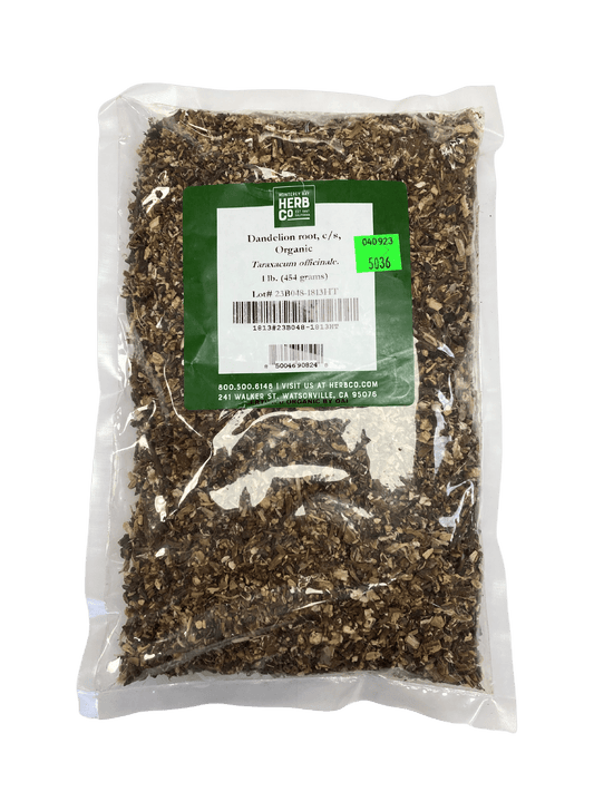 Dandelion Root, Organic, Cut, Sifted