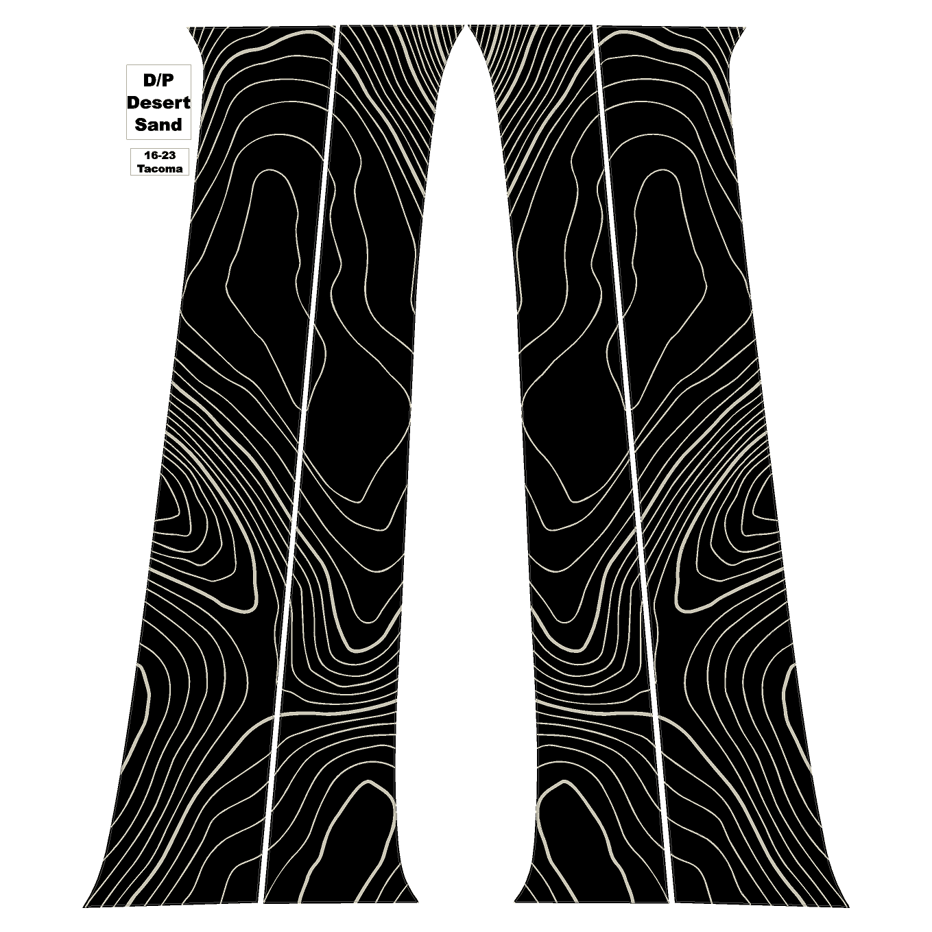 Topo B Pillar Overlays - 2016-2023 Tacoma Double Cab