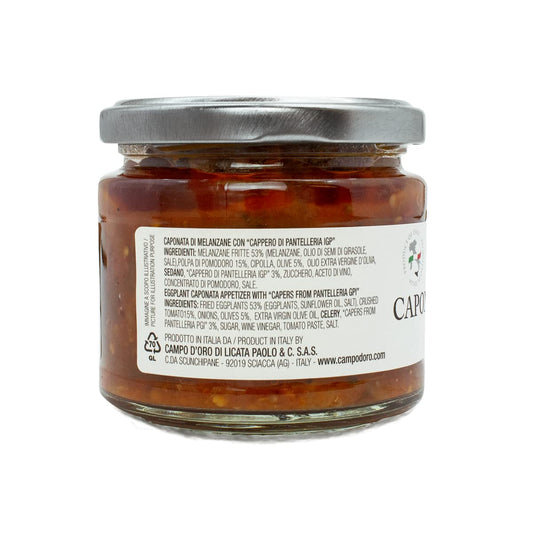 Campo D'Oro, Eggplant Caponata Appetizer, 6.35 oz