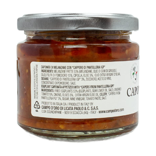 Campo D'Oro, Eggplant Caponata Appetizer, 6.35 oz