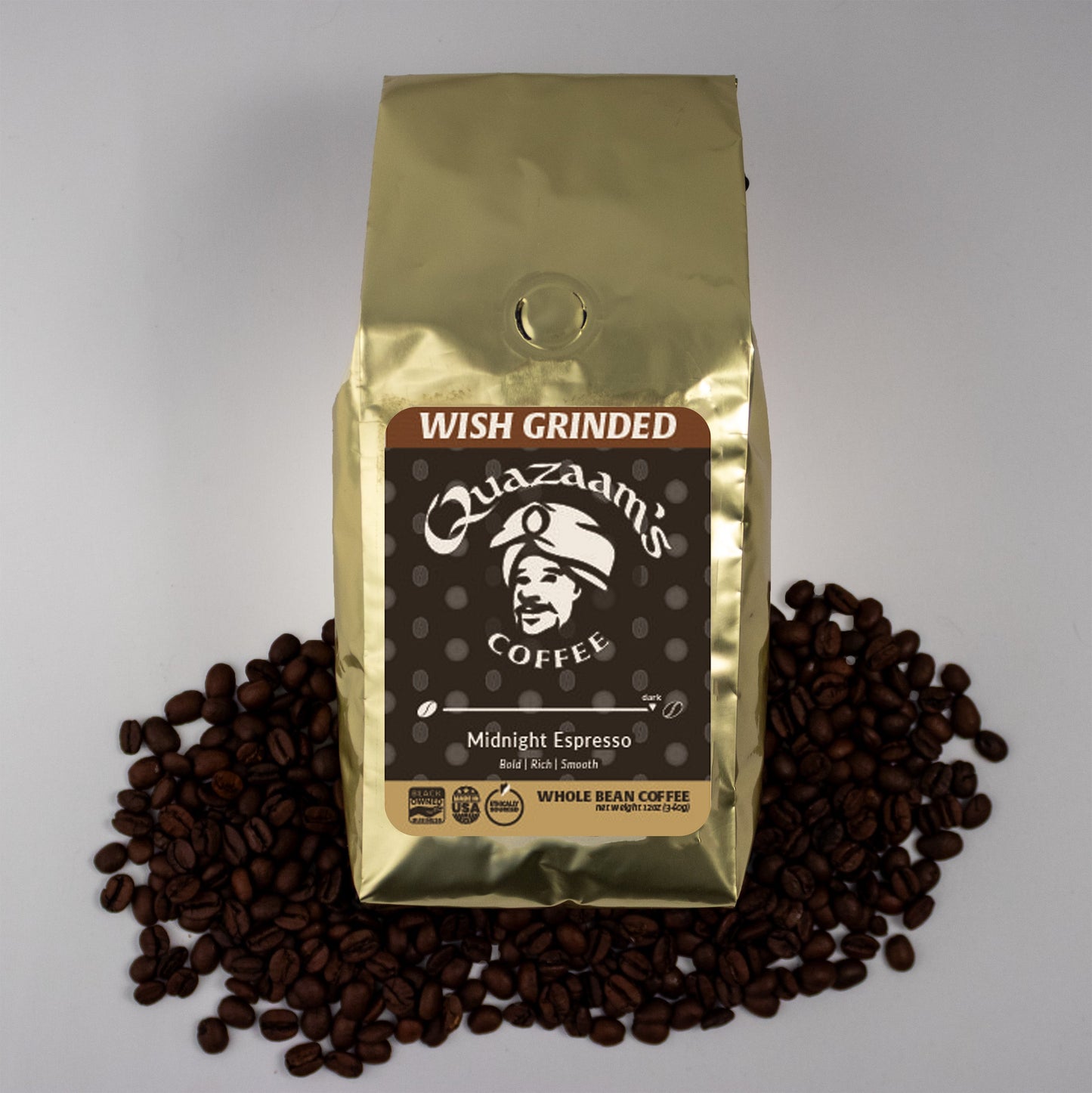Midnight Espresso Coffee | Ground & Whole Bean Coffee | Dark Rich Roast