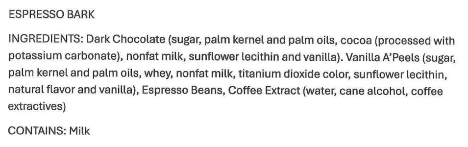 ESPRESSO BARK
