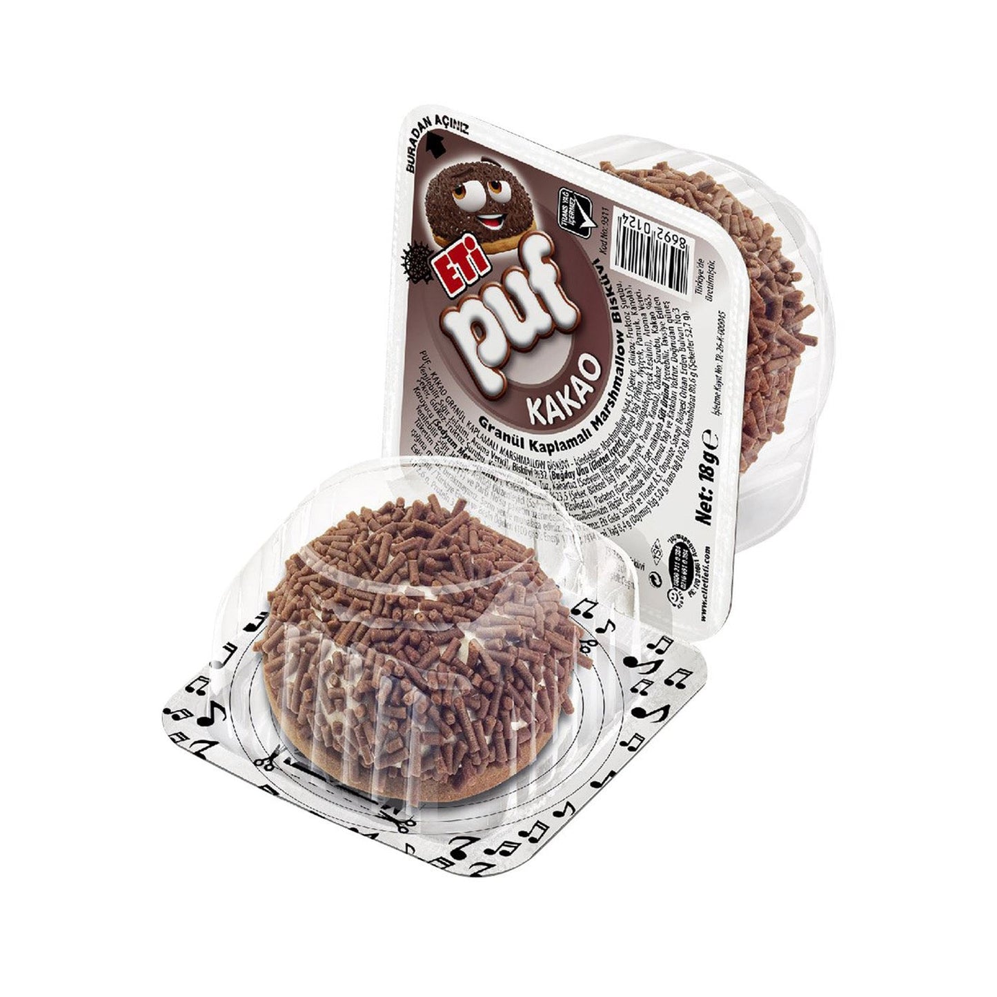 Eti Puf Biscuit Cocoa 18G