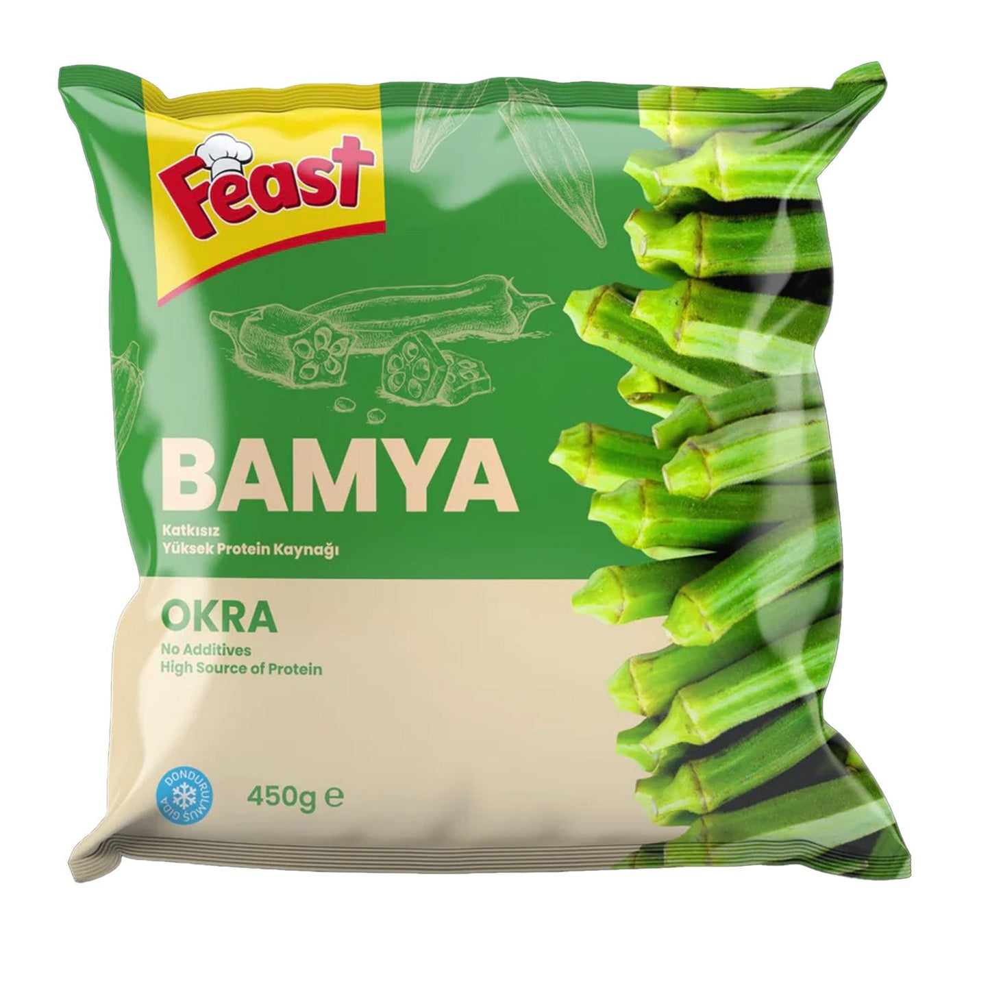 Feast Okra, Donuk Bamya, 450gr