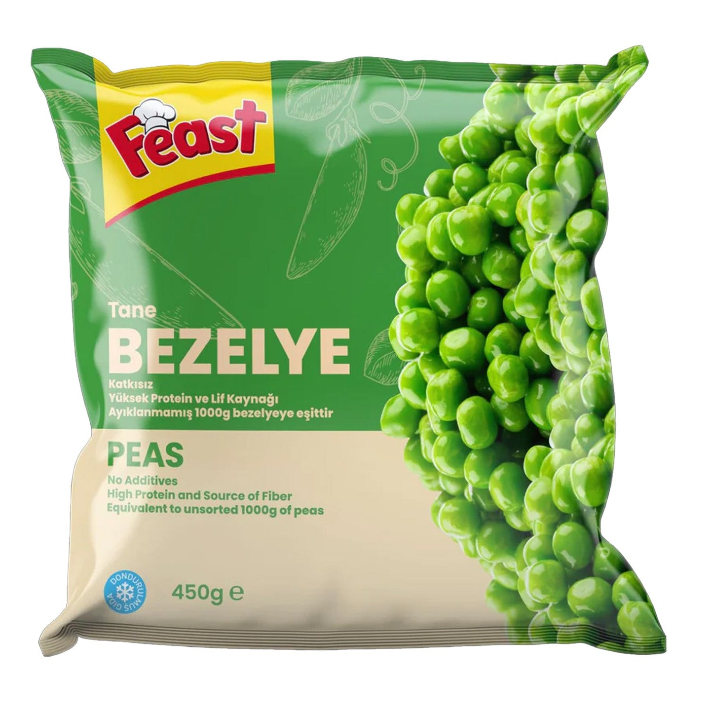 Feast Peas, Donuk Bezelye, 450gr