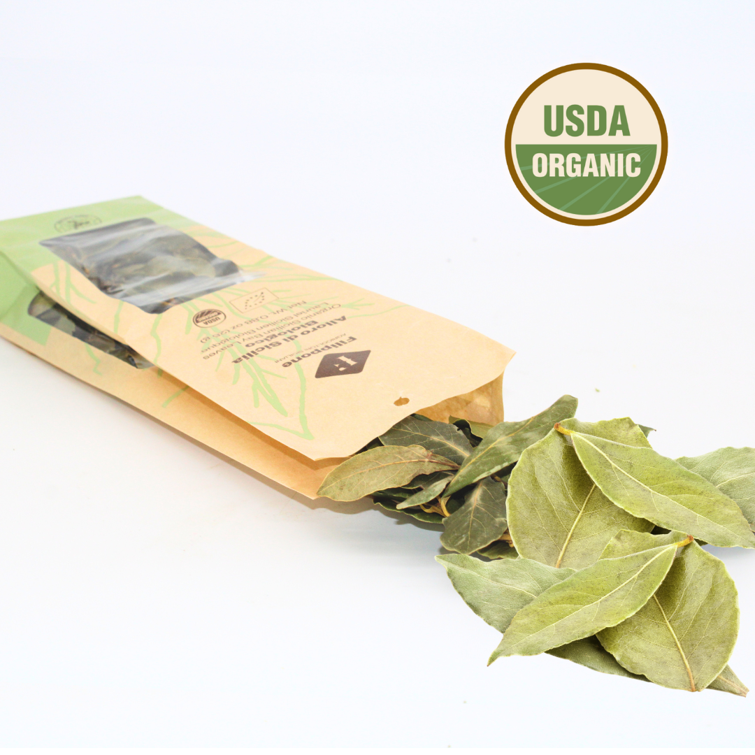 Filippone, Organic Bay Leaves, Italian Dried Leaf 0.88oz (25g)