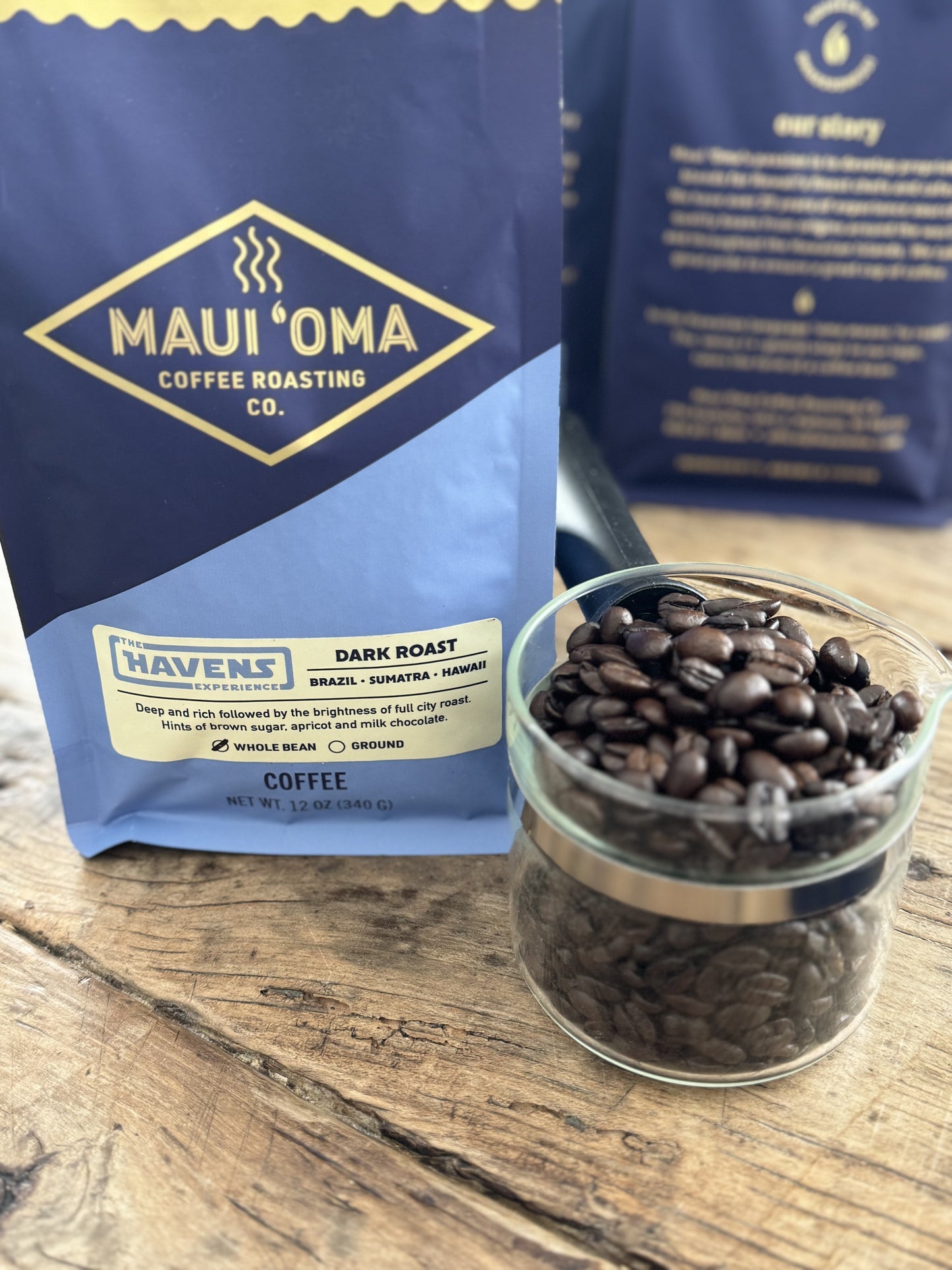 Dark Roast 12 oz. Maui ‘Oma Coffee, The Havens Experience
