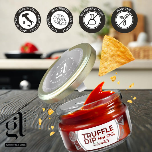 LIQUIDATION! GL Truffle Gourmet - Hot Chili & Truffle Dip, Gourmet Flavor Fusion, 6.7 oz