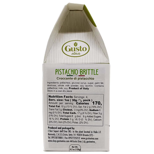 Gusto Etna, Pistachio Brittle, 6.7oz (190g)
