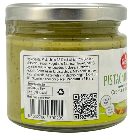 Gusto Etna Pistachio Cream Butter - 35% Pistachio , 6.7 oz (190g)