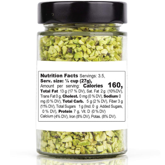 Gusto Etna, Pistachios Chopped, Sicilian Raw Pistachio Halves, Sicily 3.5 oz (100 g)